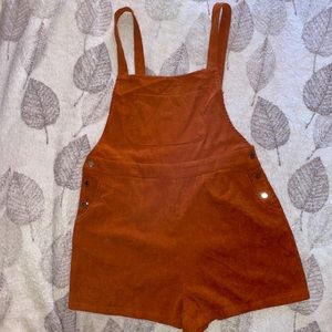 Minimal cute corduroy shorts ROMPER